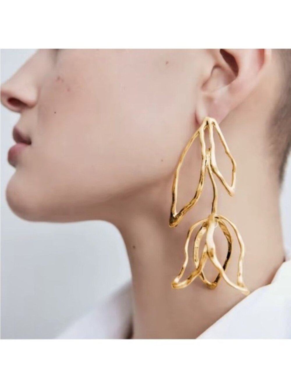 Modern Heirloom Gold Drop Earrings